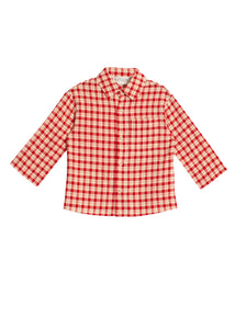 Paisley Plaid Woven Long Sleeve Shirt