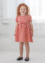 Load image into Gallery viewer, Paisley plaid Woven Red Dress