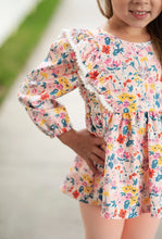 Load image into Gallery viewer, Peachy Spring Floral Ruffle Two Piece Set