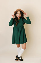 Load image into Gallery viewer, Pine Green Pocket Bella Dress