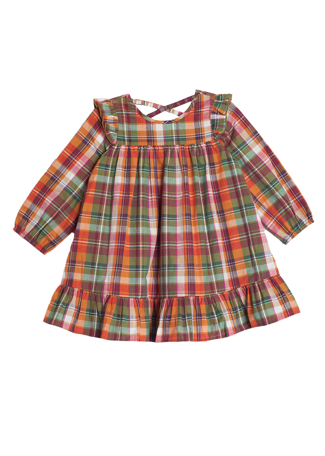 Pumpkin Patch Multi Color Woven Dress