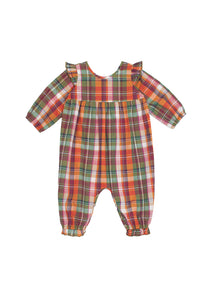 Pumpkin Patch Multi Color Woven Romper