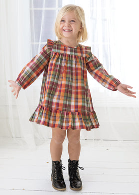 Pumpkin Patch Multi Color Woven Dress