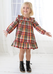 Pumpkin Patch Multi Color Woven Dress