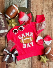 Load image into Gallery viewer, Mommy &amp; Me Game Day Red Sequin Sleeve Shirt