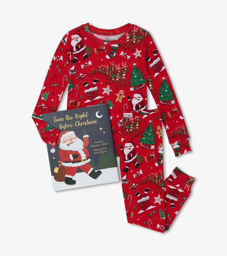 Twas The Night Before Christmas Pajamas and book