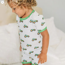 Load image into Gallery viewer, Green Tractor Short Sleeve PJ Set