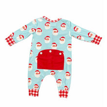 Load image into Gallery viewer, Jolly St. Nick Buttflap Romper