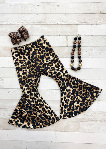 ANIMAL PRINT BELL BOTTOMS