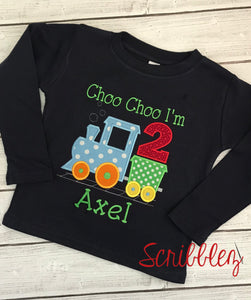 Choo Choo I'm 2 Birthday Shirt