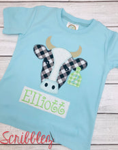 Load image into Gallery viewer, Little Cow Boy Birthday Shirt