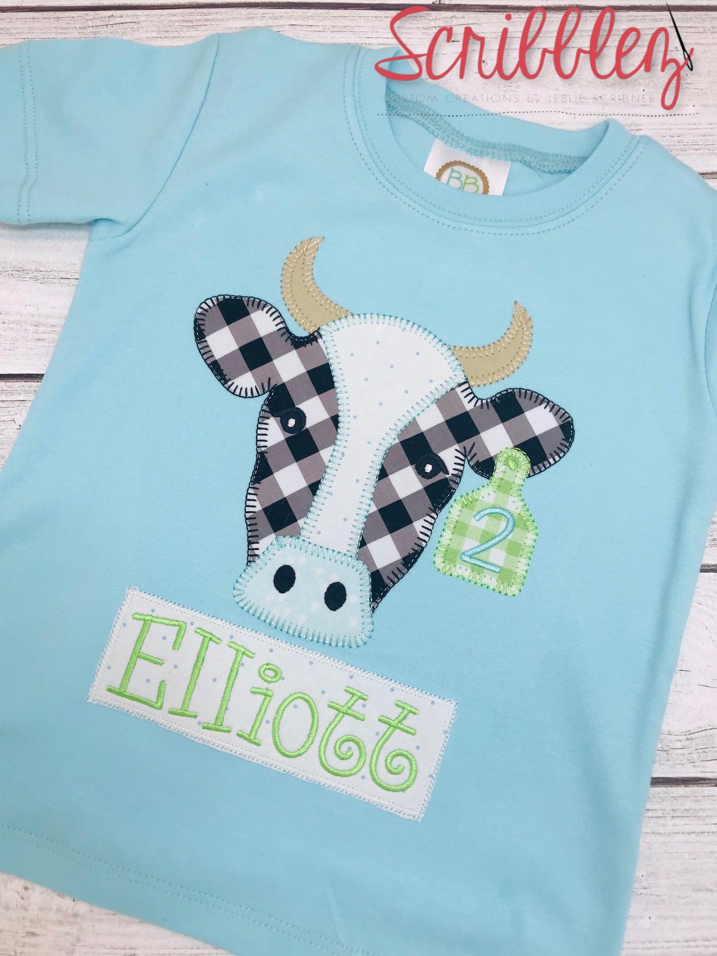 Little Cow Boy Birthday Shirt