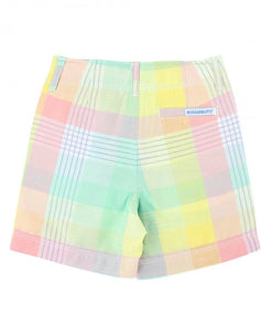 Cheerful Plaid Rainbow Shorts