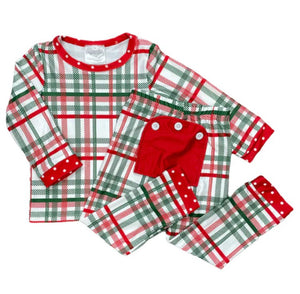 Christmas Plaid Buttflap PJs Unisex