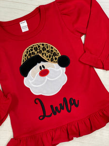 Leopard Santa Shirt