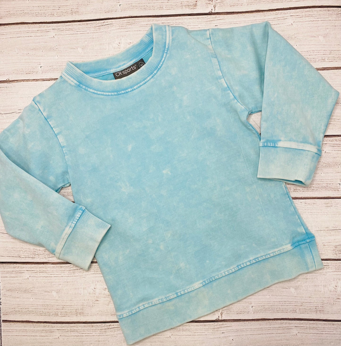 Blue Cloud Wash Sweatshirt