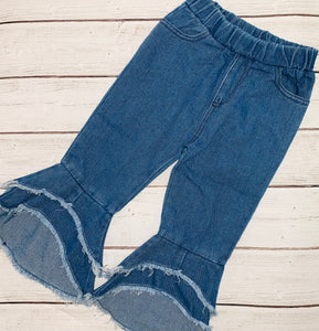 Girl Denim Elasticized Flared Jeans