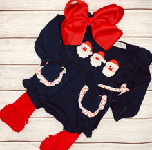 Load image into Gallery viewer, Santa Bubble Romper