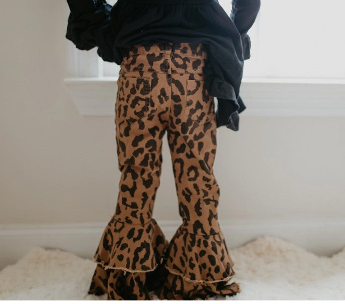 Leopard Double Bell Pants