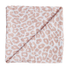 Load image into Gallery viewer, Mauve Leopard Swaddle Blanket
